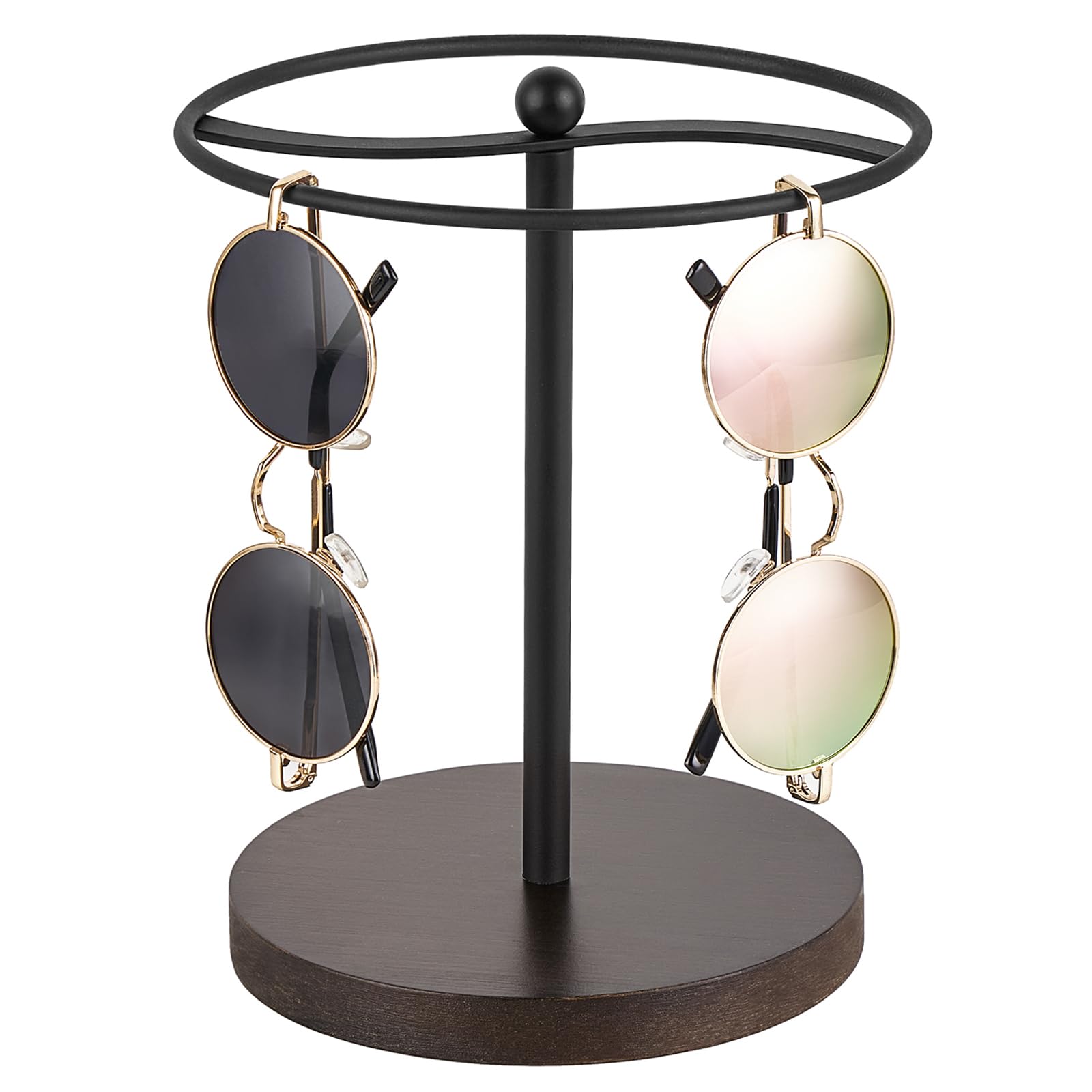 Mkono Sunglasses Organizer, Metal Glass Holder Storage Stand Display 1 Pack