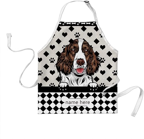 Vista 13 de Delantal de lunares de perro personalizado lindo perro salchicha, DOBERMAN