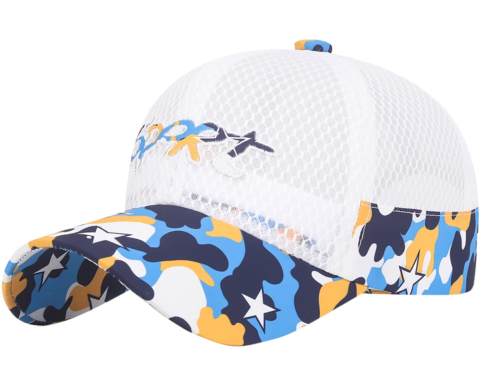 Happy Cherry Gorro Béisbol Verano para Niño Niña Sombrero de Sol para Tenis Fútbol Golf Infantil Gorra Deportiva Protección Solar para Playa Vacaciones al Aire Libre - 4-14 Años