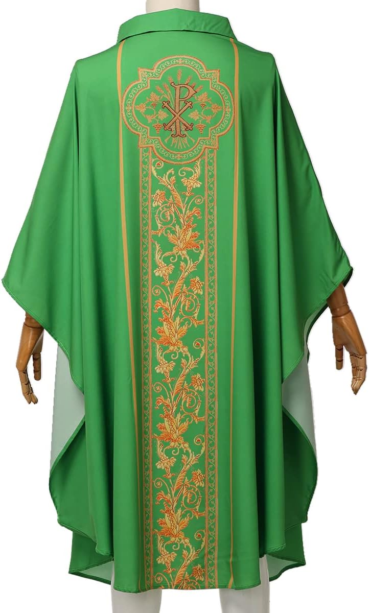 BLESSUME Celebrants Chasuble Mass Vestments Robe Costume - Image 3