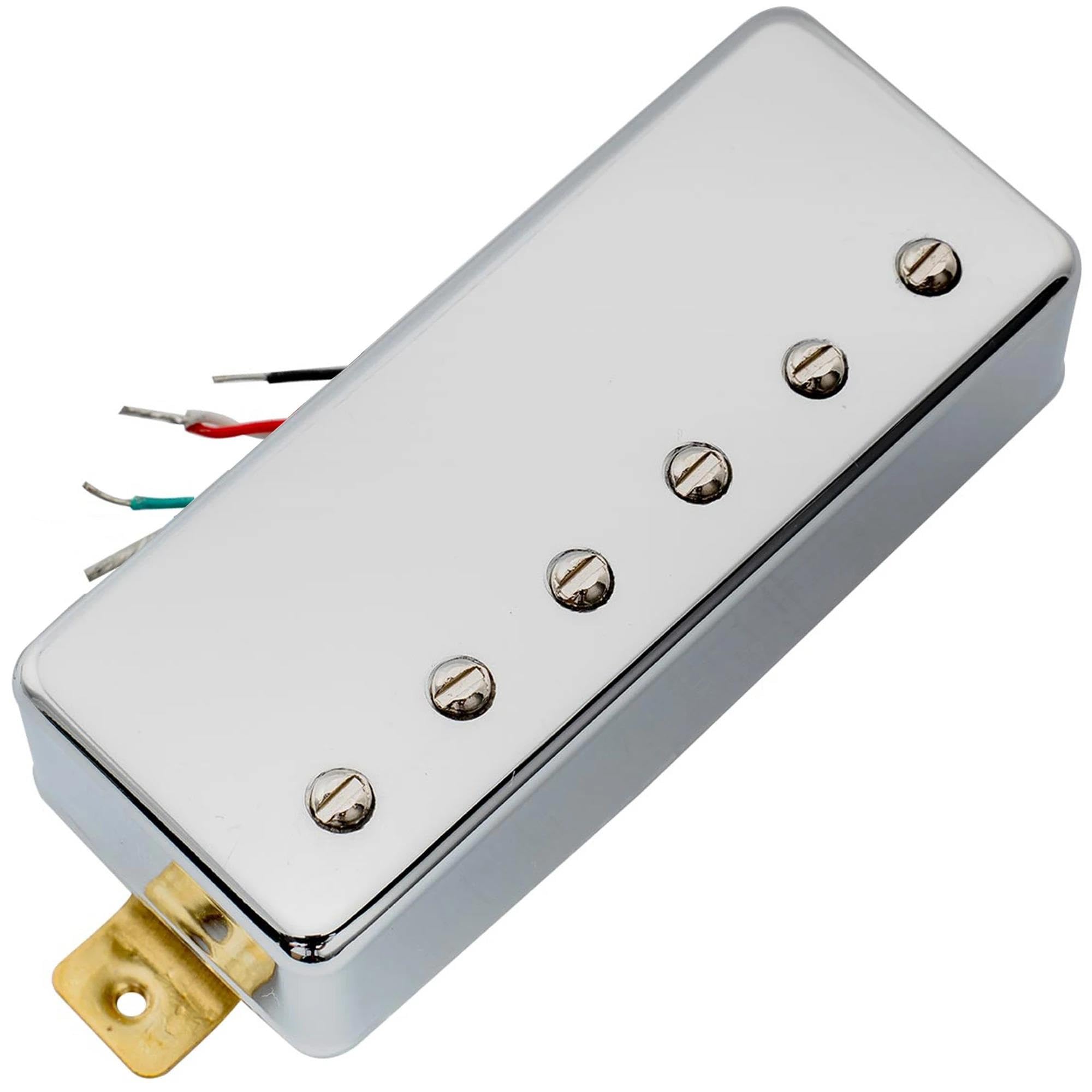 Repuestos Para Pastillas De Guitarra Pastilla Eléctrica Mini Humbucker Cubierta De Alnico 5 | 1 pastilla de puente de guitarra cromada, puente cromado