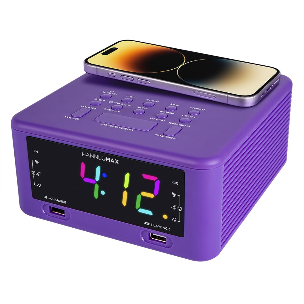 ルミ Amazon.com: HANNLOMAX HX-206Wi Alarm Clock Radio with Wireless