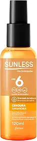Bronzeador Sunless Cenoura FPS 6 óleo com 120ml