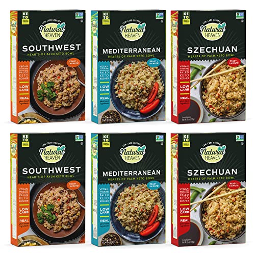 Natural Heaven Hearts of Palm Ready Meals Variety Pack, Low ...