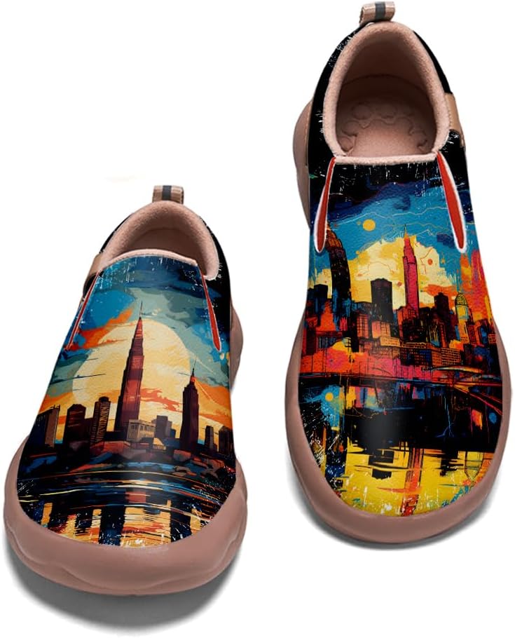 Kid's Walking Travel Shoes Art Painted Slip On Loafers Boys Girls Lightweight Comfort Casual Sneakers