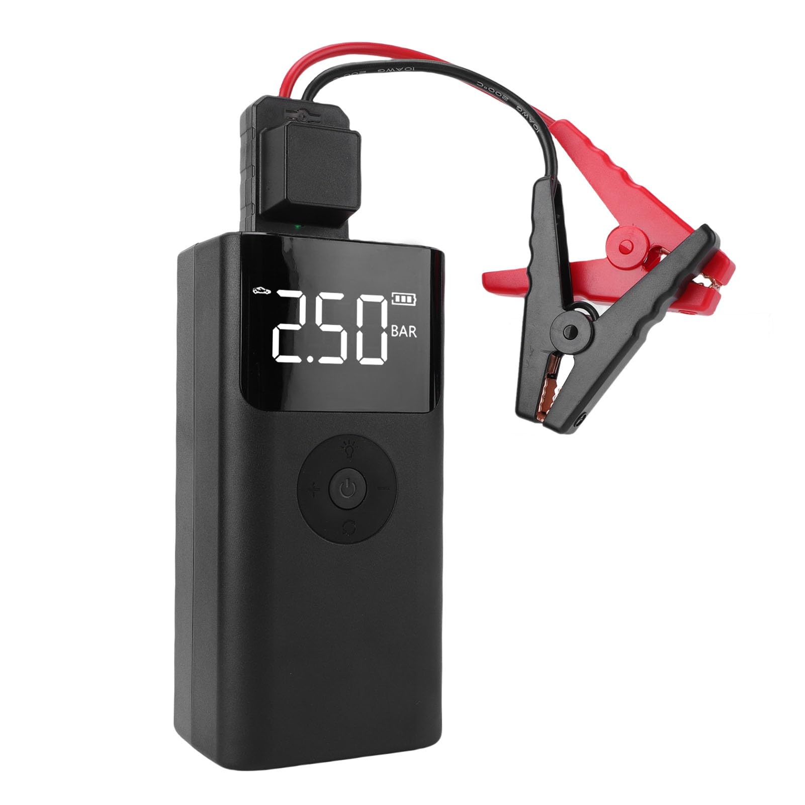 Arrancador Portátil para Coche, Batería de 12000 MAh con Compresor de Aire de 150 PSI y 3 Modos LED, para Coches, Camiones, Motocicletas, Barcos, Autocaravanas, Vehículos