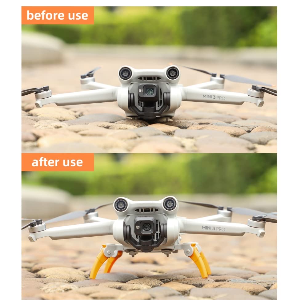 Mini 3 Pro, gambe di atterraggio compatibili con Mini 3 Pro, drone pieghevole, prolunga dell'altezza, piedini di atterraggio