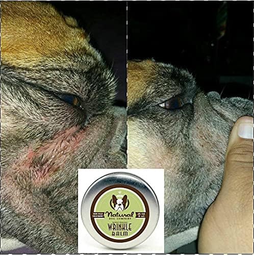 Natural Dog Company - Wrinkle Balm | Cleans and Soothes Dog Wrinkles and Skin Folds, Perfect for Bulldogs, All Natural, Organic Ingredients 0.25oz Travel Tin