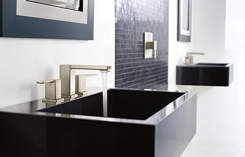 Miniatura 4 de Moen TS6721 Grifo de baño moderno generalizado de dos manijas de 90 grados, requiere válvula, cromo