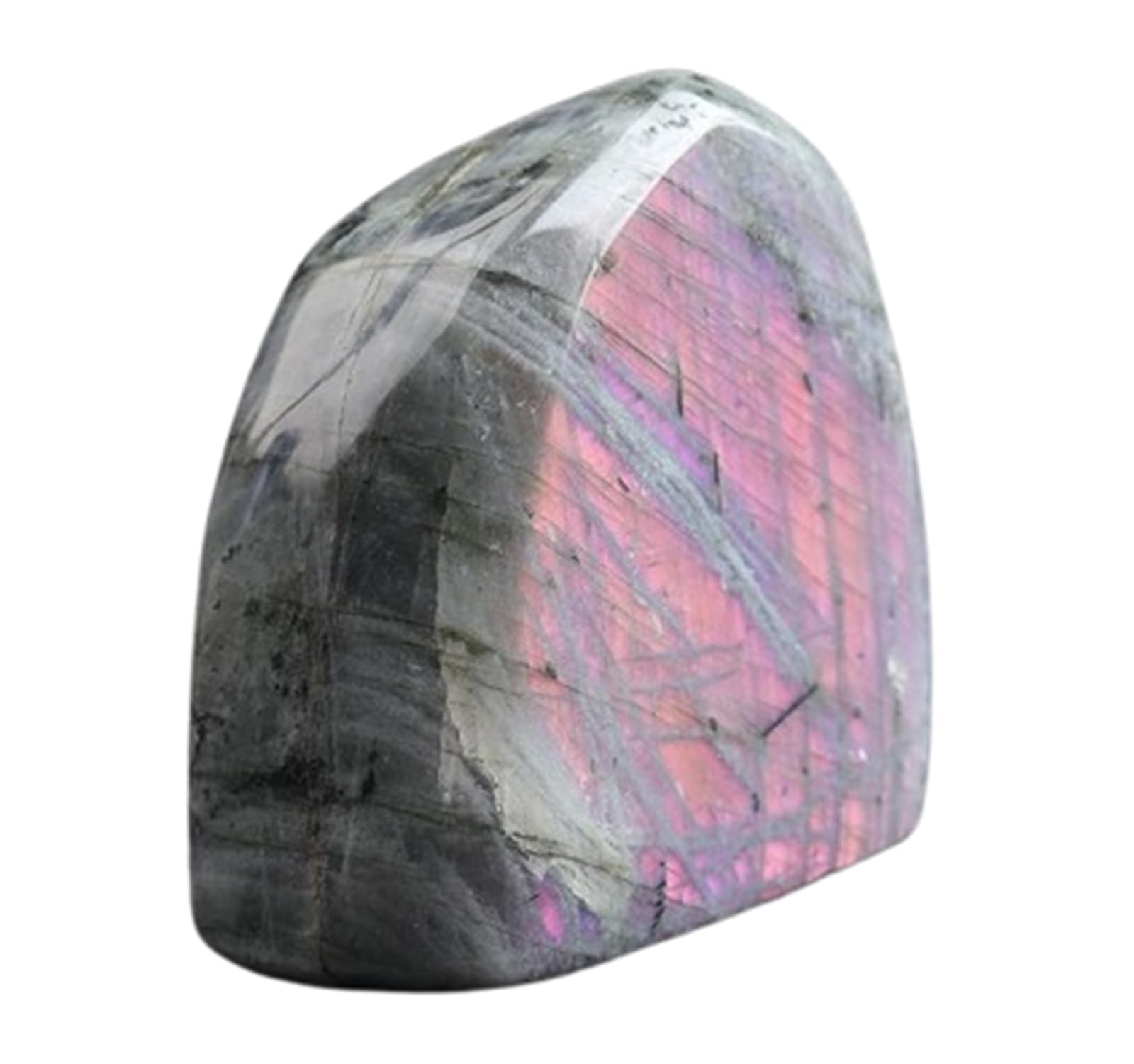 HUJWLBWF Labradorite Purple Flash Moonstone Rough Crystal Irregular Quartz Gemstone for Decor Gifts Tumbling Cabbing Polishing Fountain Rock,500~600g