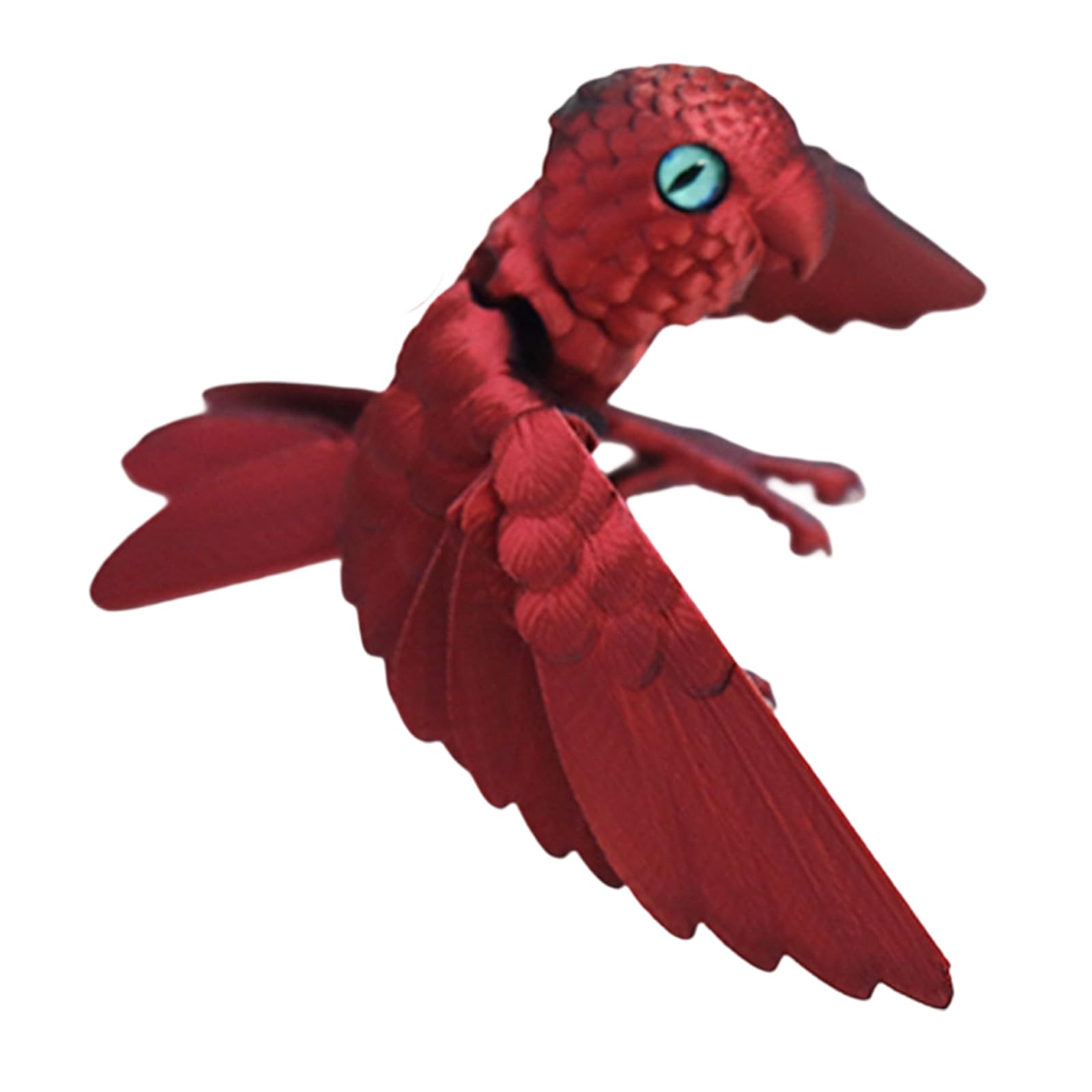 FGDTREE 3D Printed Parrots, Flexible Joints Articulated Parrots Model Fidgety Toy Realistic Statue Desktop Decorations Desktop Pet Ornament