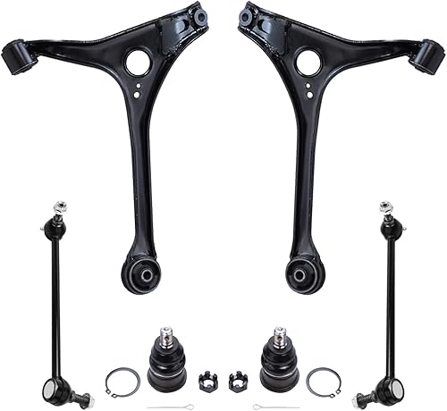 Miniatura 66 de Detroit Axle - Kit de brazos de control delanteros de 6 piezas para Toyota Corolla 2014-2019, 2 brazos de control inferiores con rótulas, 2 varillas