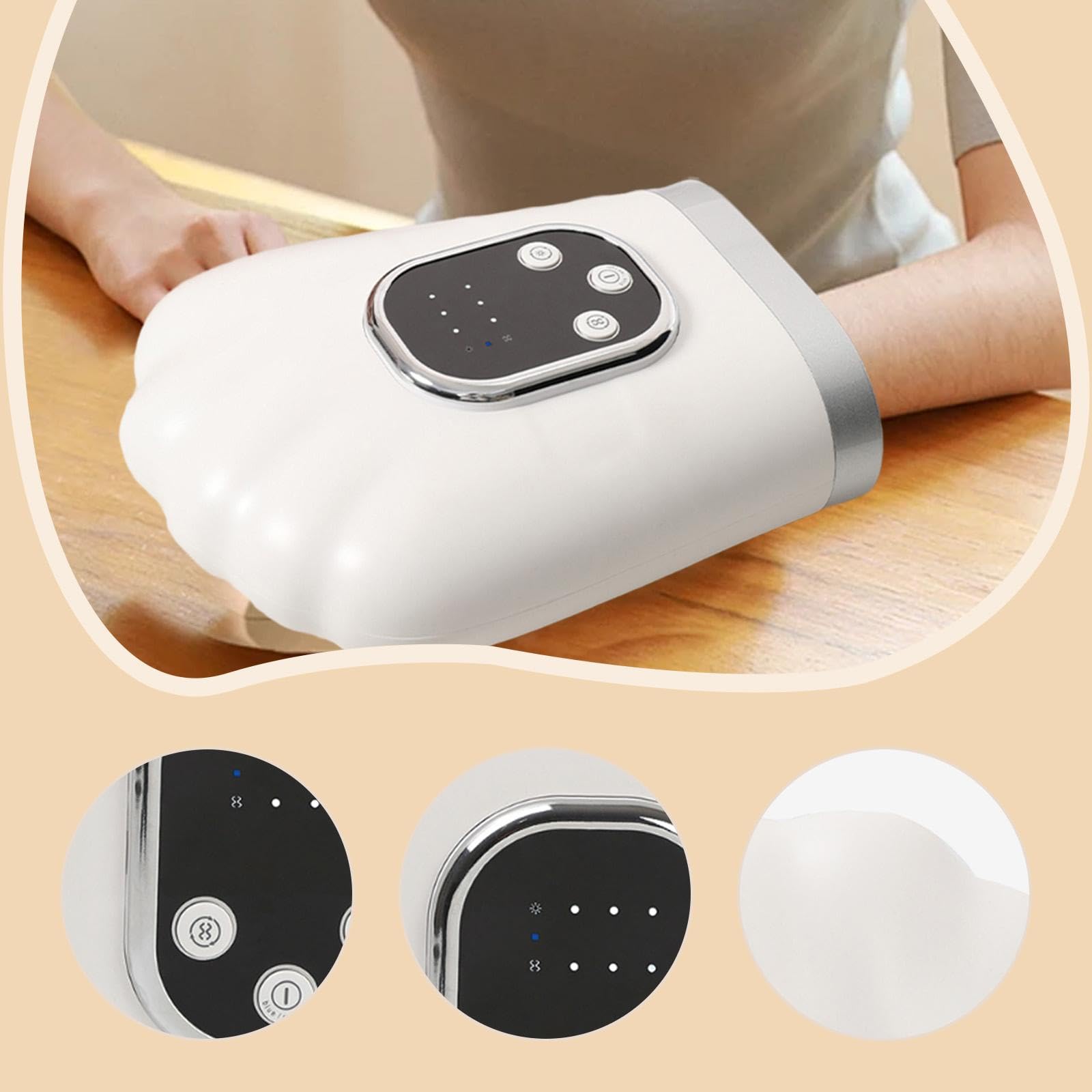 Amagogo Handmassagegerät, Maschine, Knetmaschine, konstante Temperatur, tragbare Heizung, intelligent einstellbar, für Zuhause, Geburtstagsgeschenk, Büro,
