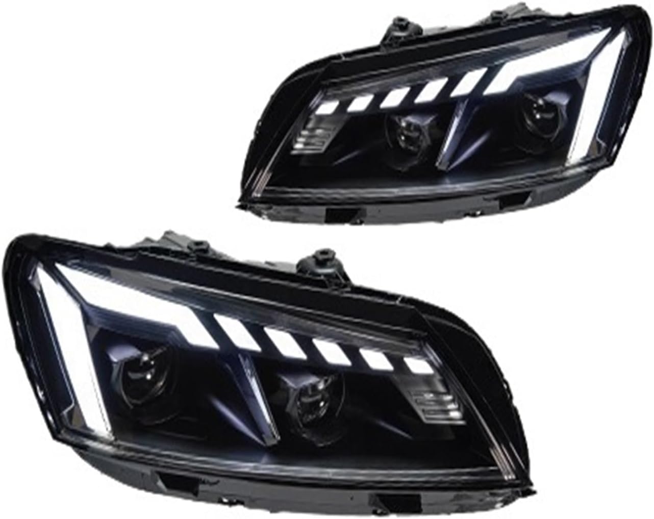 Headlight 2 PCS Car Accessories Head Lamp For Passat B7 Headlights 2011-2016 Upgrade DRL Projector Head Lamp