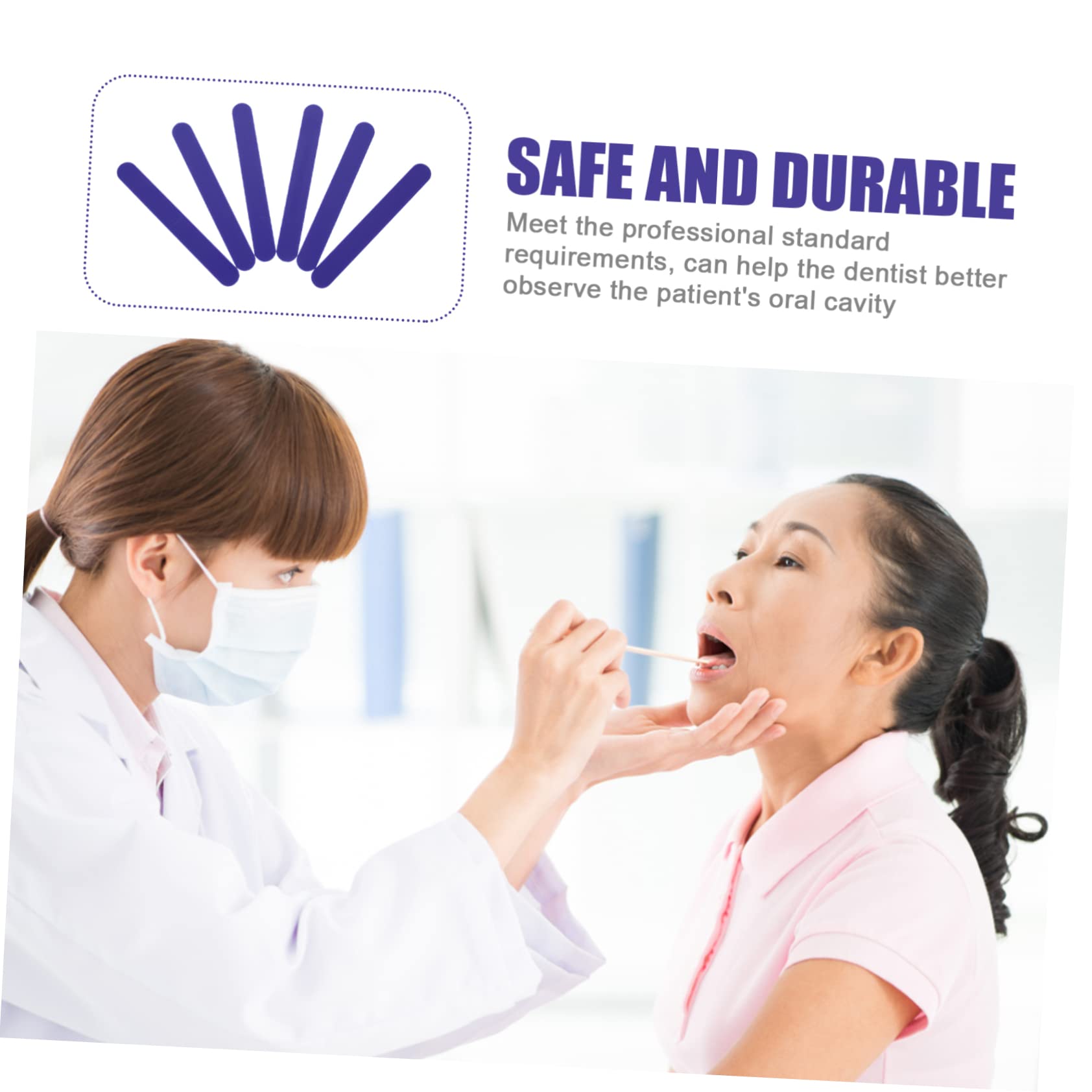 MUSISALY 25pcs Spatula Depressors Senior Reusable Sticks Blades Popsicle Sticks Stirring Paint Stir Sticks Oral Cavity Depressors Pp