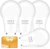 Cotanic GU24 LED Light Bulb 2700K Warm White, 2 Prong Light Bulbs for Ceiling Fan, Twist-in and Lock Base 9W 60W CFL Replacement, Non-dimmable, 900LM, 4 Pack