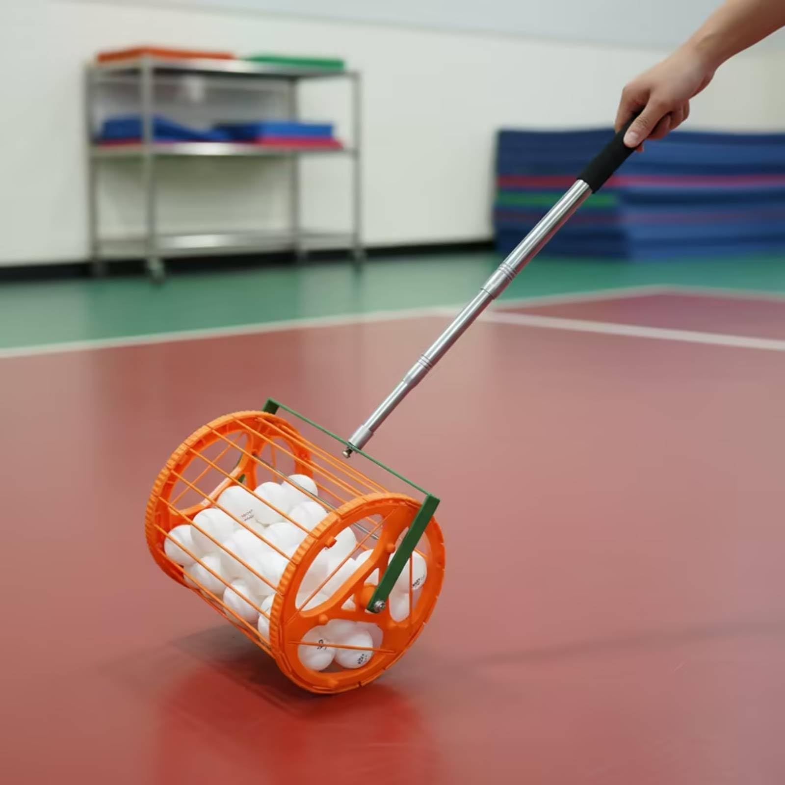 Raccogli Palline Tennis da Tavolo Pong Robusto Raccoglipalline a Rullo Durevole Attrezzatura per Allenatori