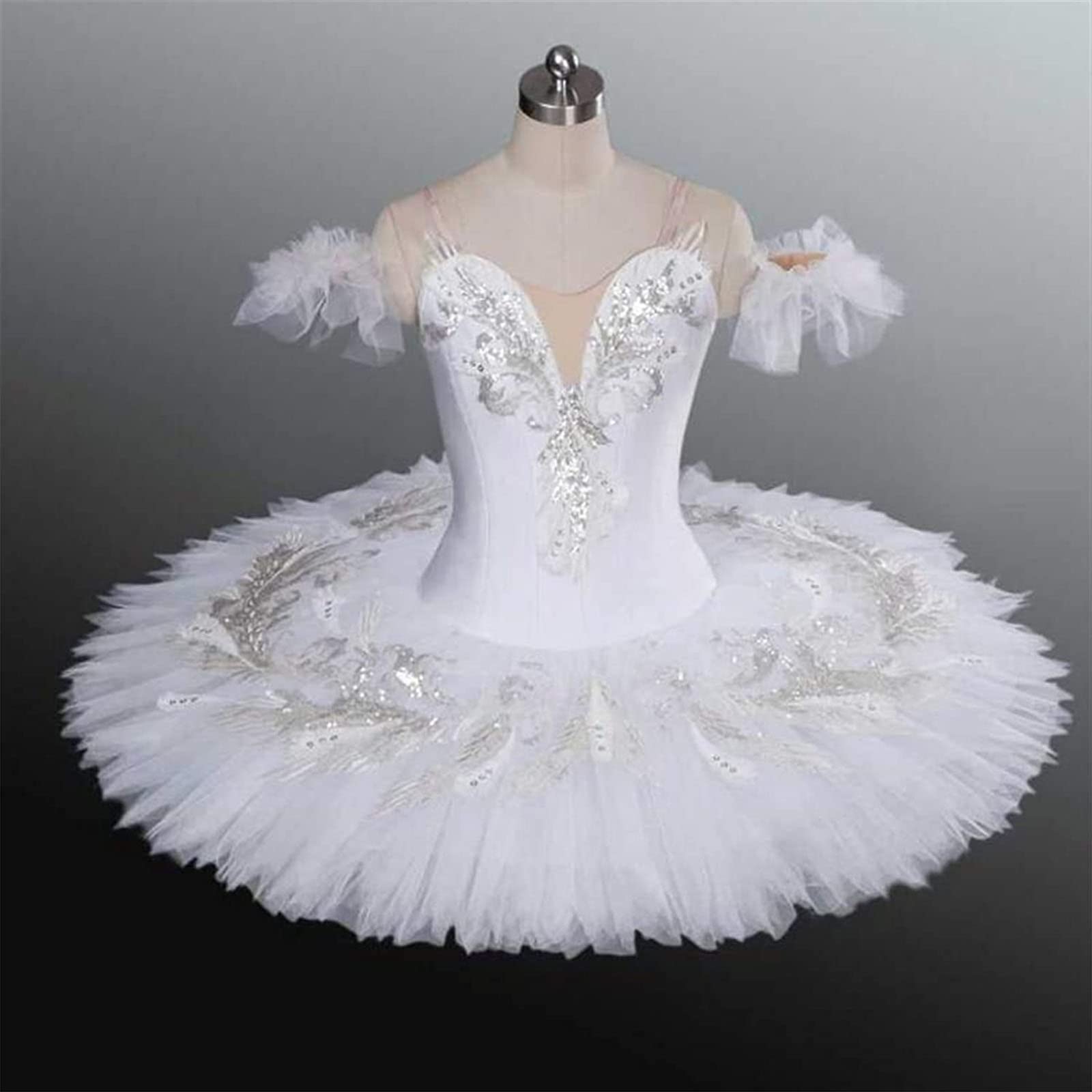 Robe Tutu de Danse de Ballet pour Filles Costume du lac des cygnes Compétition de Costumes de Danse