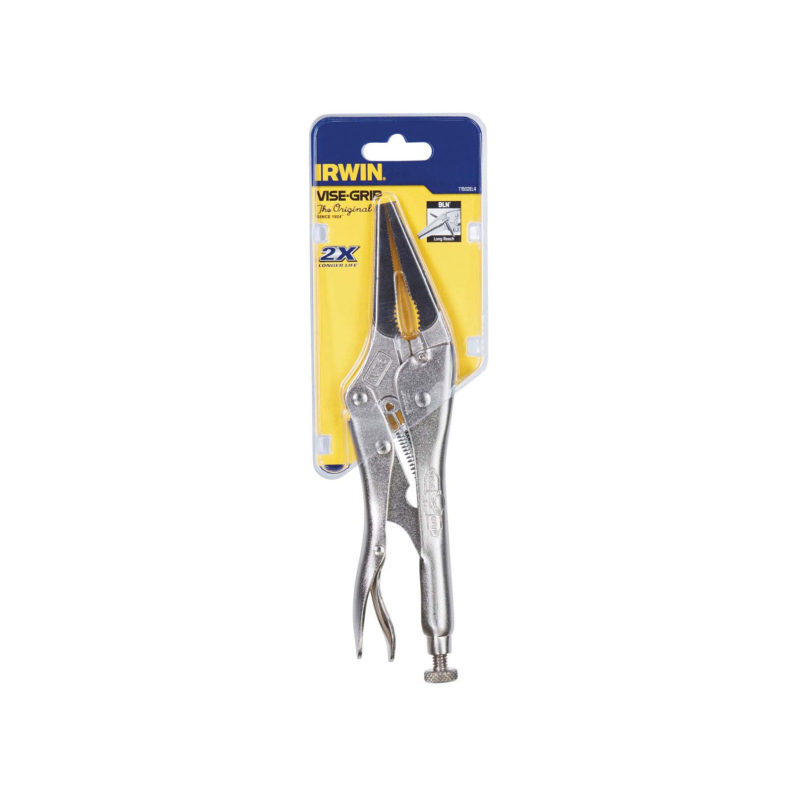 IRWIN T1402EL4 Pinza Autobloccante Becco a Punta con Tronchese Original - 6LN 6”/150 mm. Serraggio 51 mm