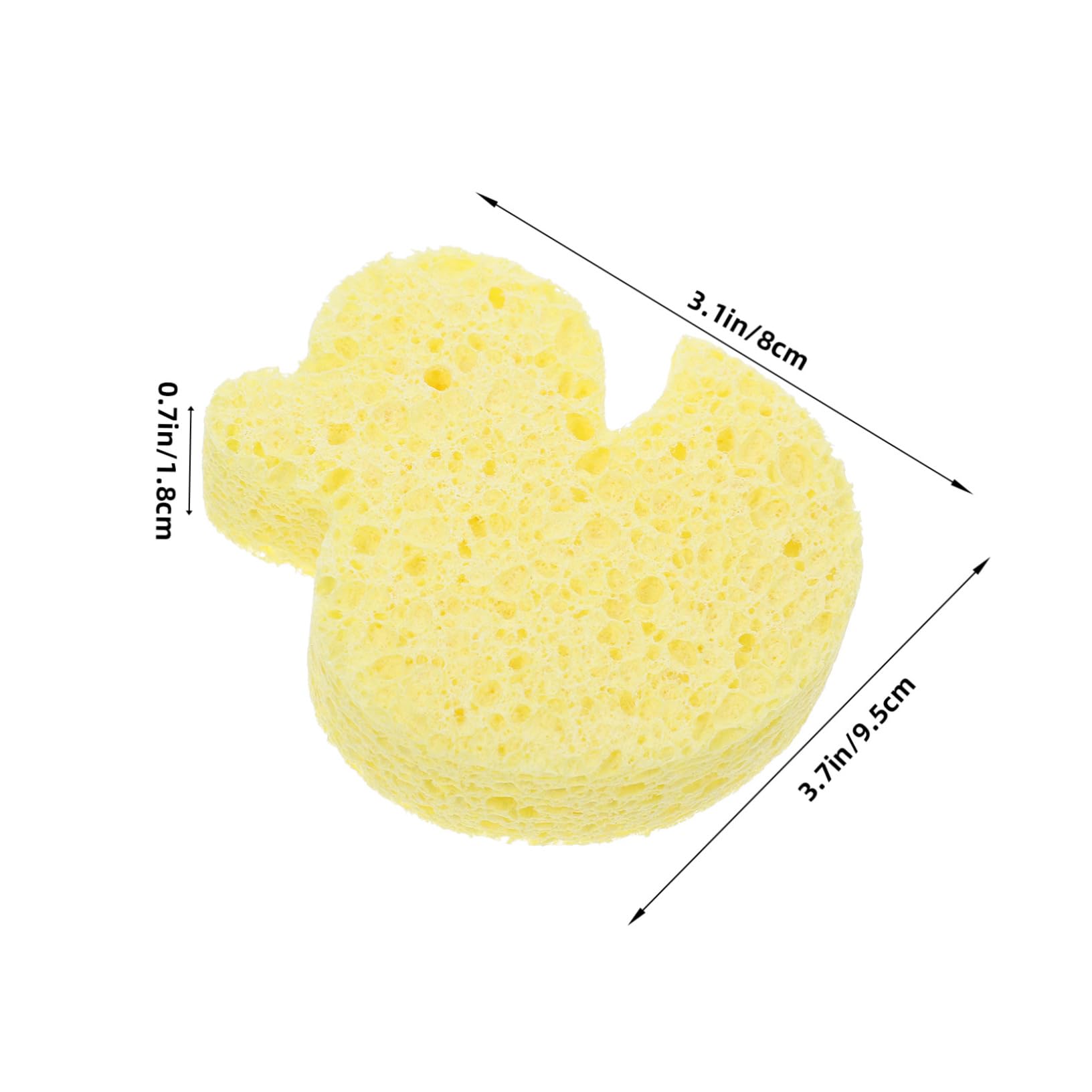ARTSEWPLY Cartoon Bath Sponge for Soft Yellow Duck Shower Pad Strong Water Absorption Gentle Skin Care Fun Bathing Experience