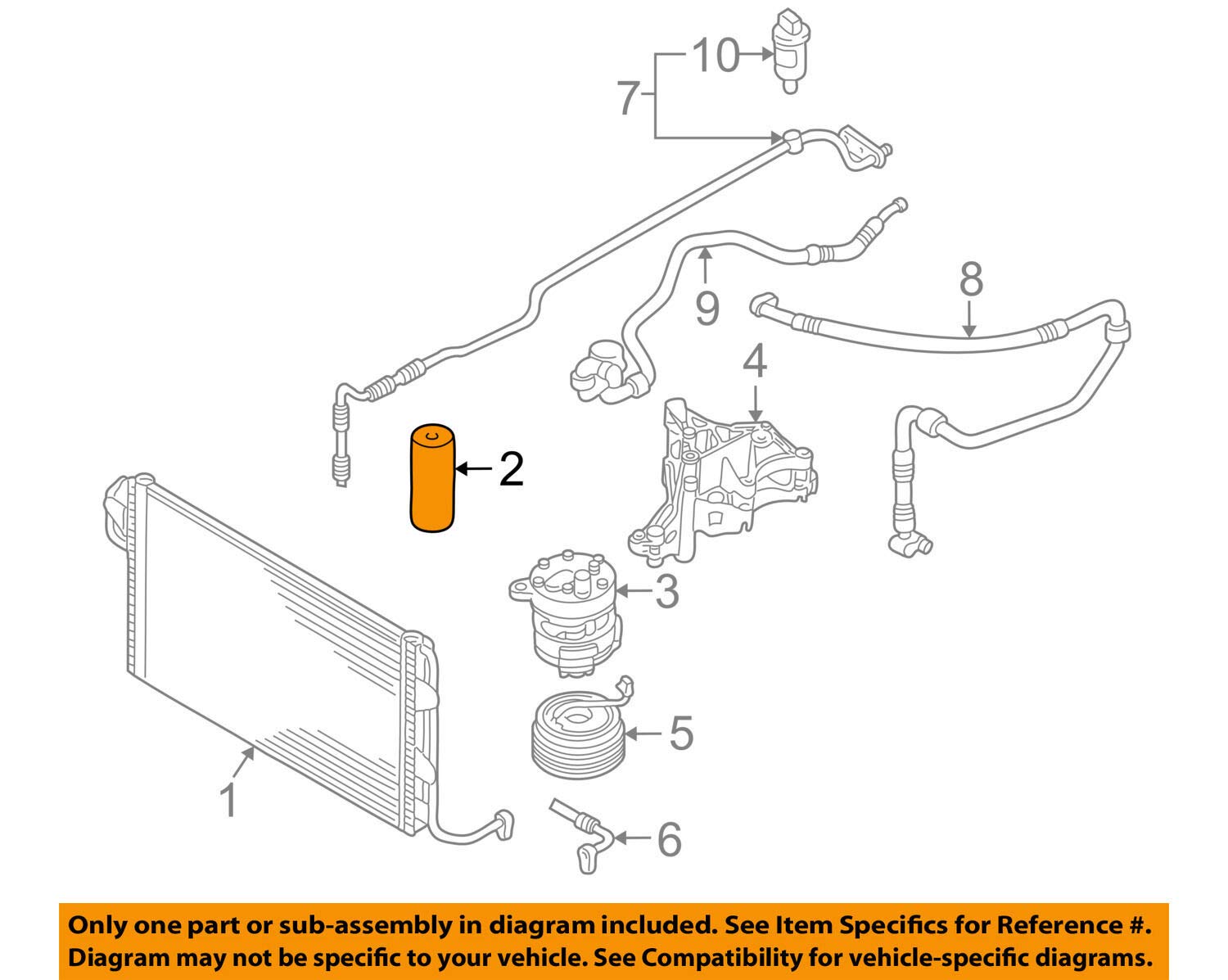 Genuine Drier VW Beetle Convertible 1C1 1Y7 9C1 1C0820191C