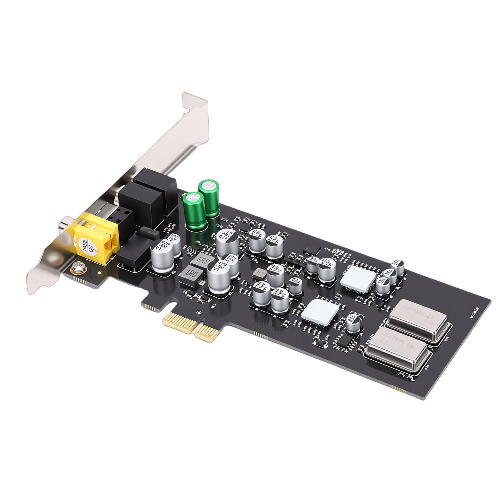 Tosuny Karta Dźwiękowa PCIe HiFi z Przetwornikiem DAC i CM108AH, 7.1-kanałowym Optycznym Koncentrycznym Interfejsem Audio, 120dB +N do Gier Studyjnych do Produkcji Muzycznej