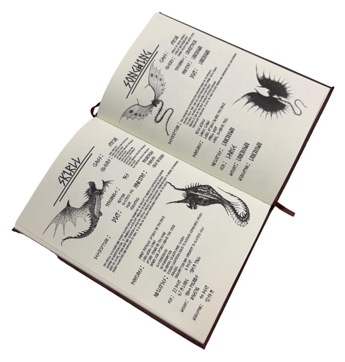Bork the Bold Dragon Replica manuale libro Viking Fantasy Cosplay Berk Journal Prop HTTYD copertina in ecopelle pagine stampate marrone
