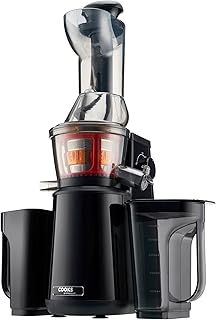 Slow Masticating Juicer 400W Large Chute for Fruits and Vegetables Ideal for Fruit Juices Orange Apple Kale Celery and More Nutrient-rich Juice Pulp Ejection by Cooks Professional (Black)