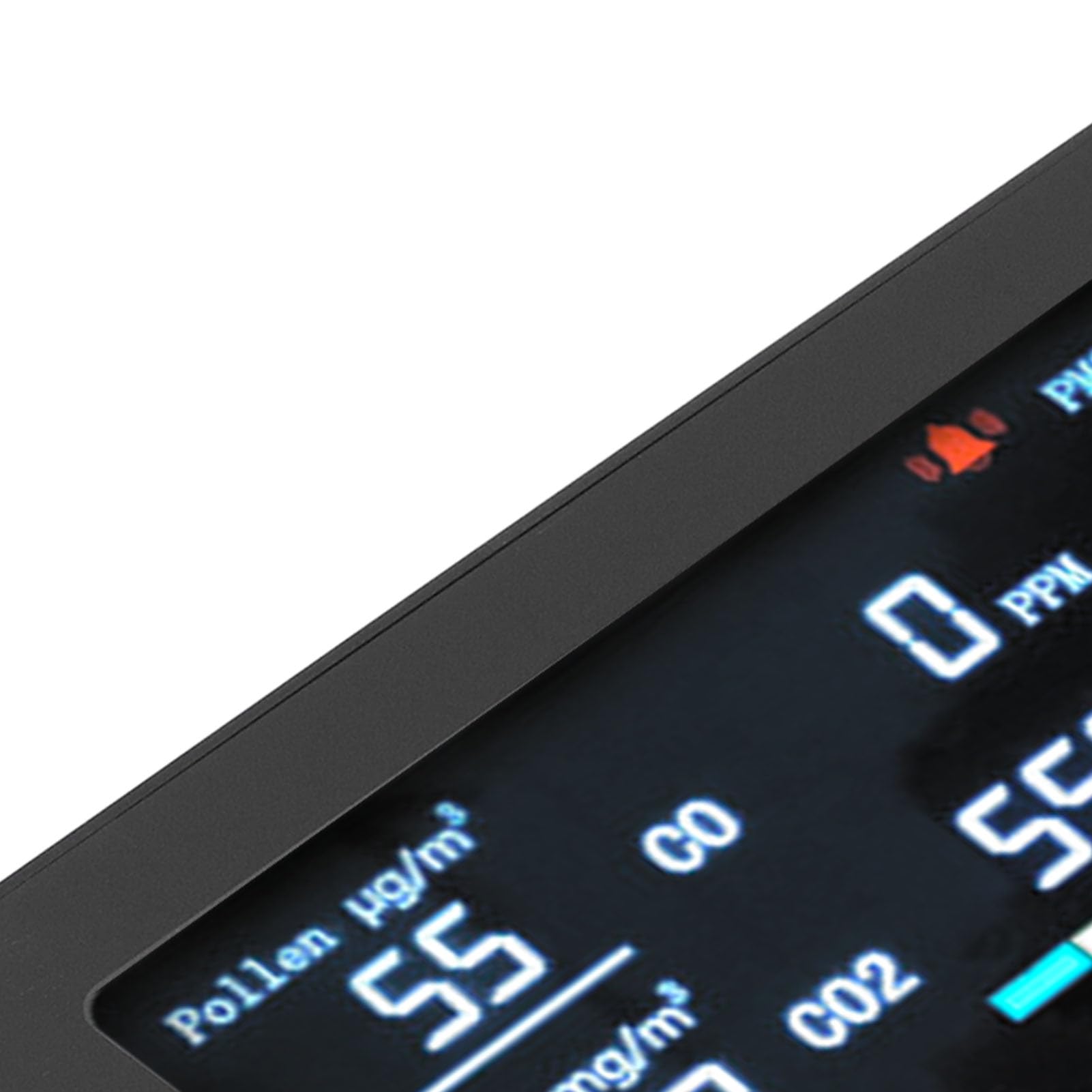 ViaGasaFamido Tester per Rilevatore di qualità Dell'aria per CO2 PM2.5 TVOC Formaldeide Display da 7 Pollici per di Ventilazione per Uffici Domestici (Spina europea)