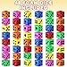 ArtCreativity Foam Dice for Kids, Bulk Set of 48, 1.5 Inch Large Multicolored Hexahedron Dice, Great for Classroom, Casino Party Decorations, Board Games