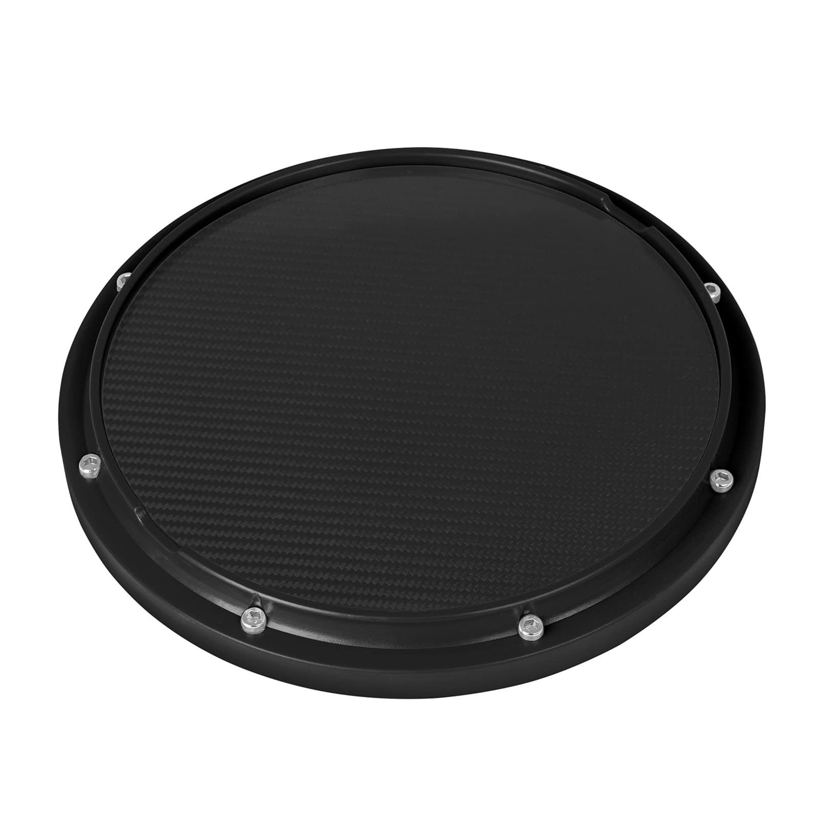 BRRNOO Drum Pad, Snare Drum Fibra de Carbono Dumb 10 Pulgadas Practice Practice para Profesionales Principiantes