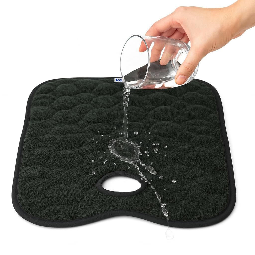 Koo-Di Oopsie Do Do Baby Car Seat Protector & Pushchair Liner, Waterproof Absorbent Seat Pad for Potty Training, Toddler Accidents, Child Travel Comfort – Black