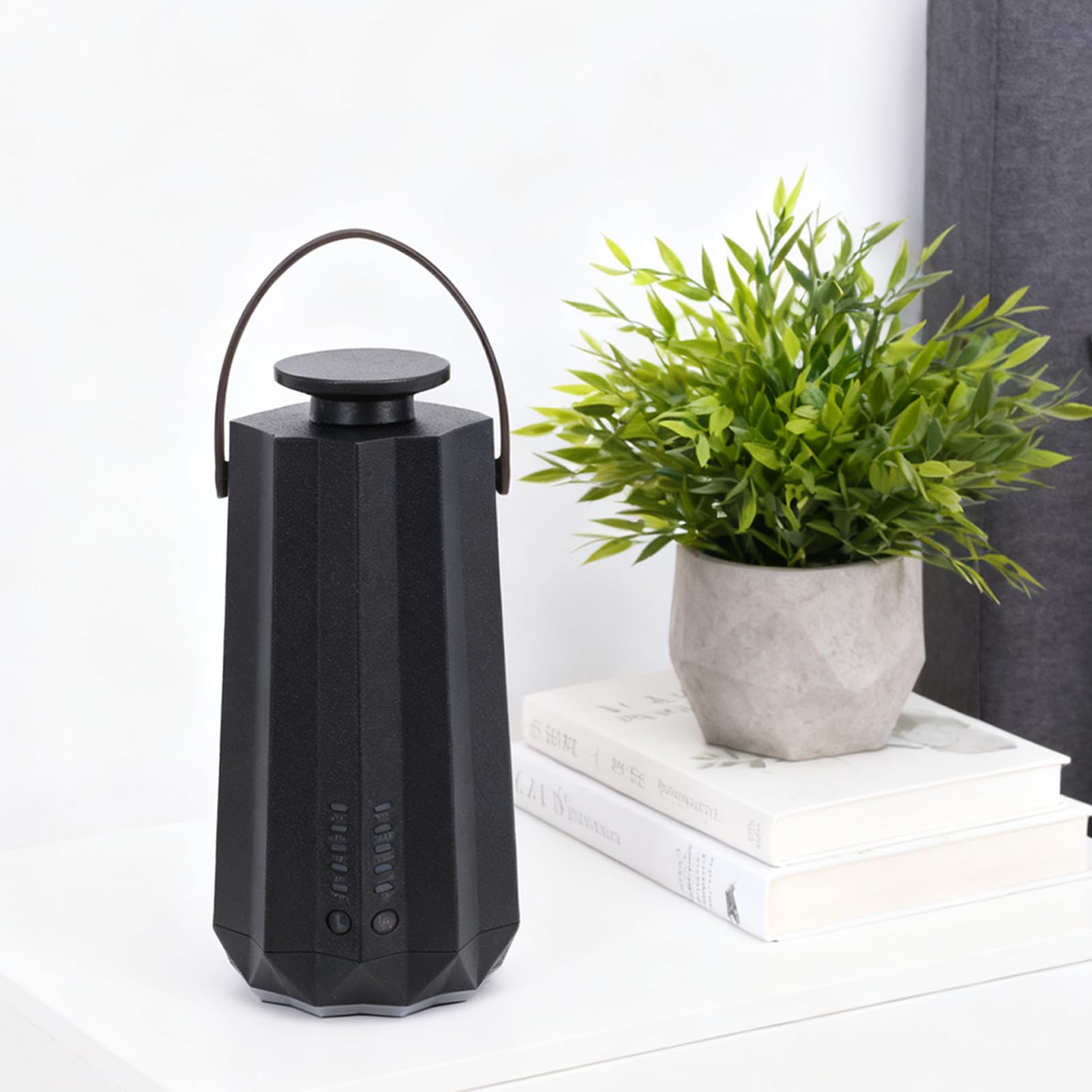 Haofy Diffusore Intelligente di Oli Essenziali Capacità 50 Ml Controllo App per Piccole Stanze Diffusore Ad Ultrasuoni Fino a 100 m³ con Batteria da 1200 MAh Funzionamento Silenzioso per la (BLACK)