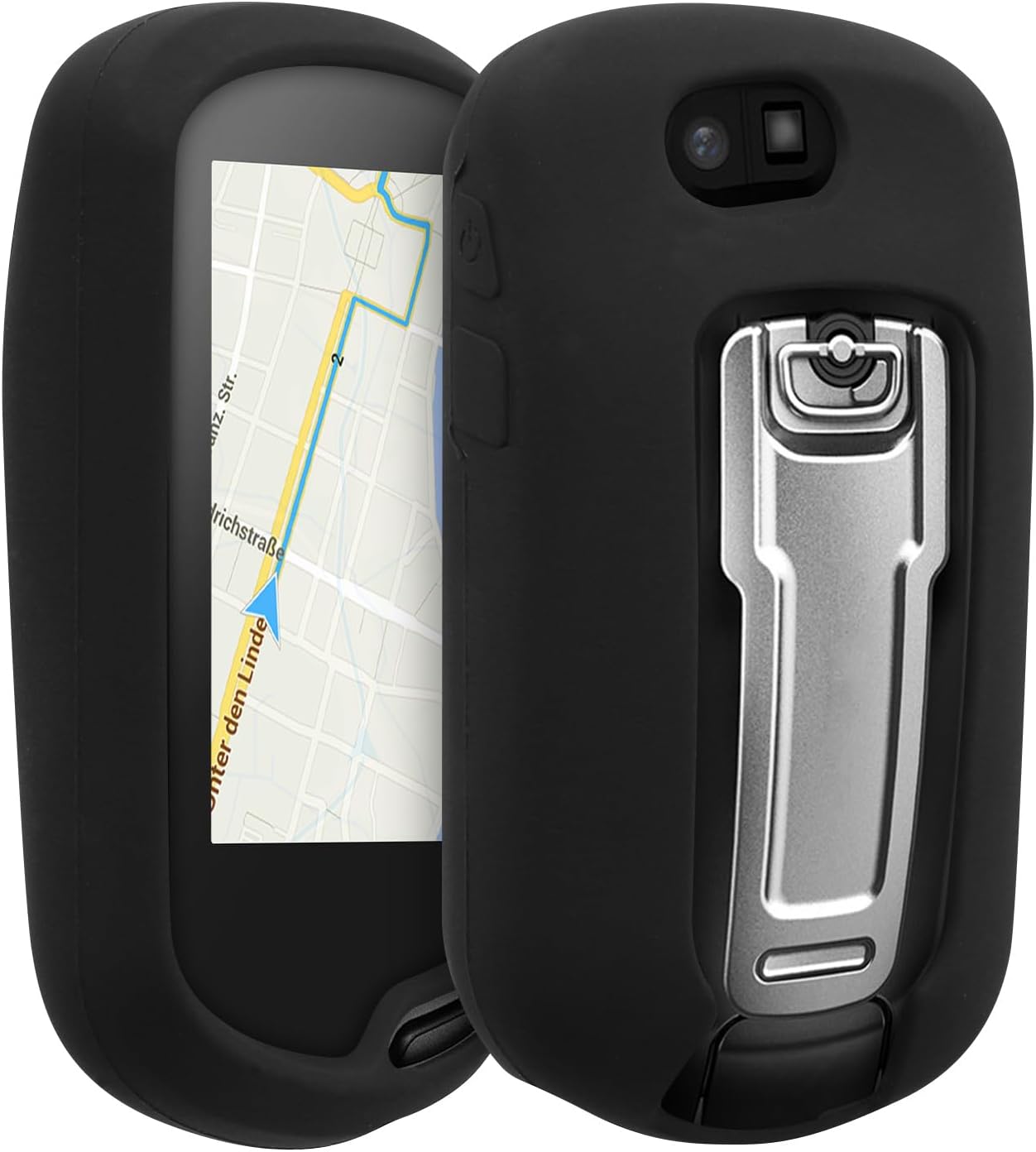Silicone Case for Garmin Oregon 700 / 750t / 600/650 Case - Protective Cover for GPS Handheld - Anti-Slip Outdoor Sleeve in Black