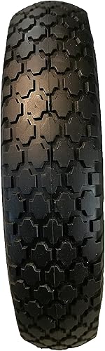 Miniatura 3 de N12 HORSESHOE - 2 neumáticos planos sin cruz negra de 4.804.00-8 pulgadas para carretillacarro, universal de 16 pulgadas con borde de acero con