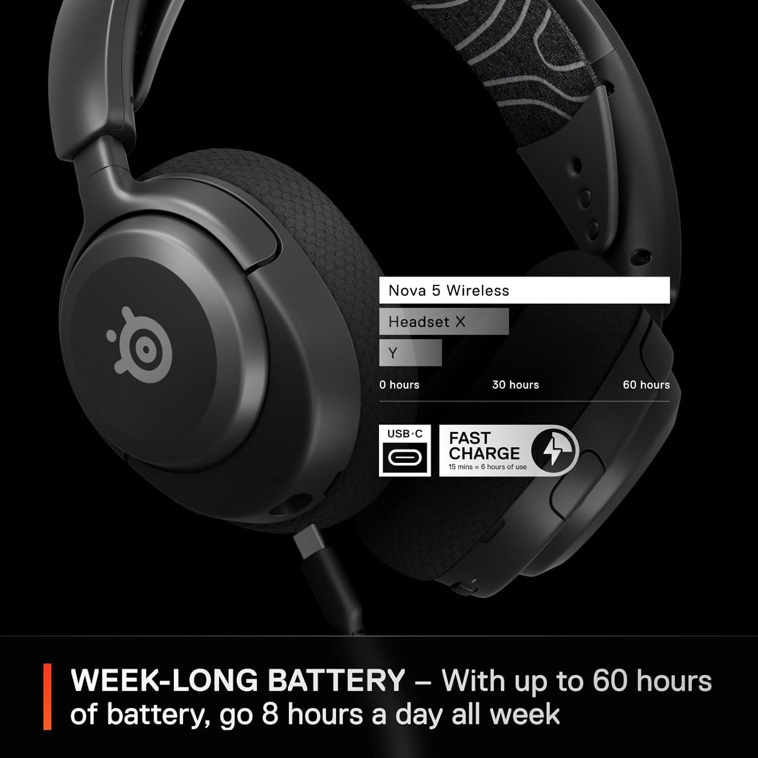 SteelSeries Arctis Nova 5 Wireless Multi-System Gaming Headset