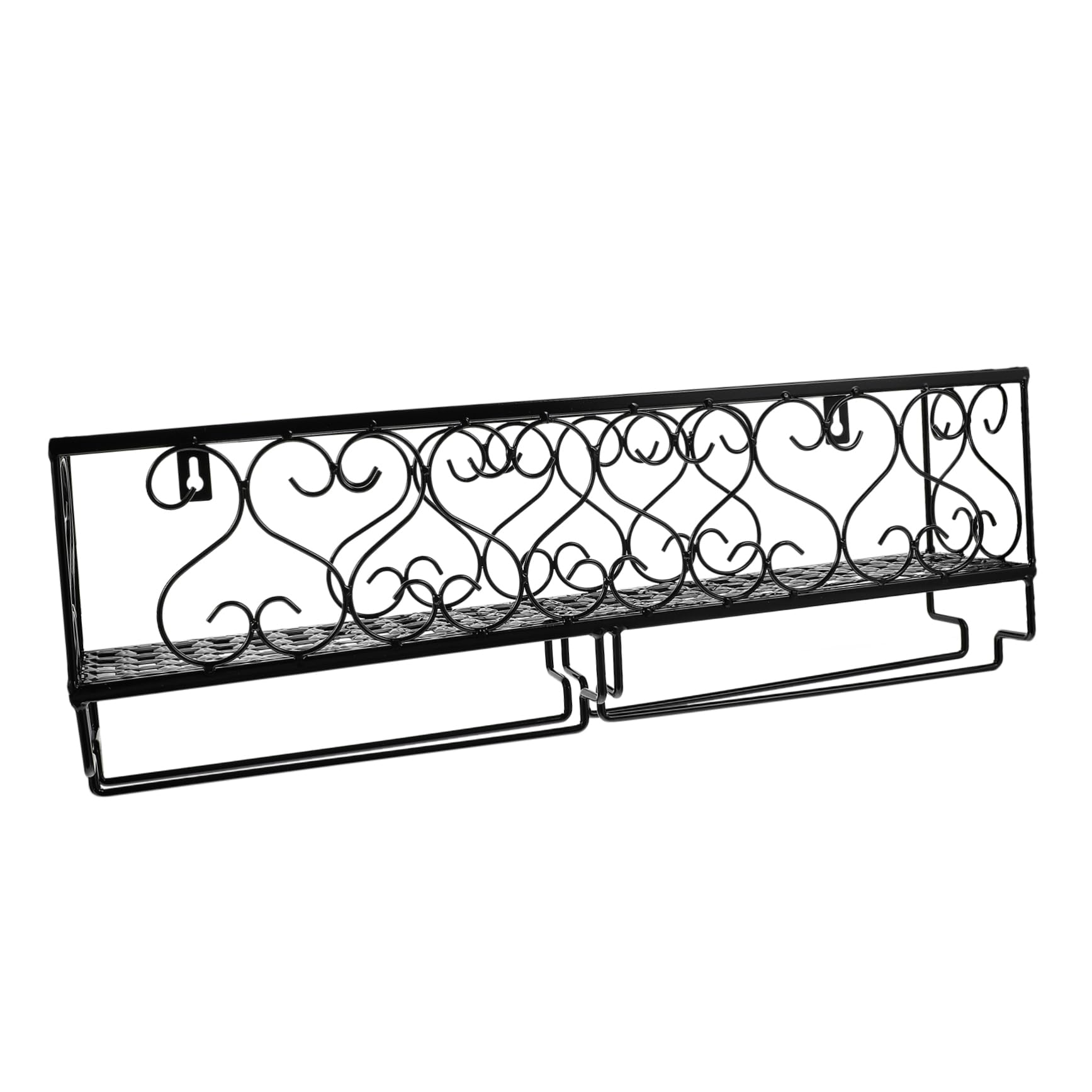 Alipis 1Pc Wall Mounted Wine Cup Organizer Iron Wine Glass Rack Retro Design for Stable Storage Easy Access for Home Decor and Practical Use Kitchen Living