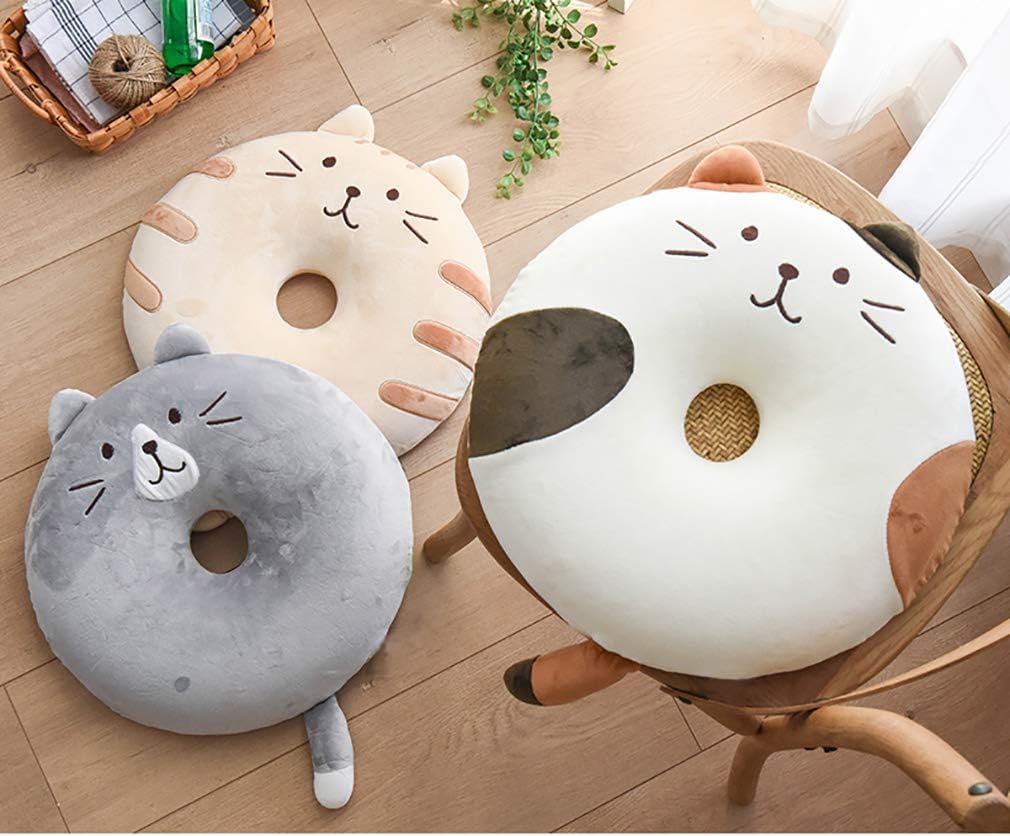 Amazon.co.jp: ULOVEJOY 円座クッション ドーナツ型 座布団 腰当 猫