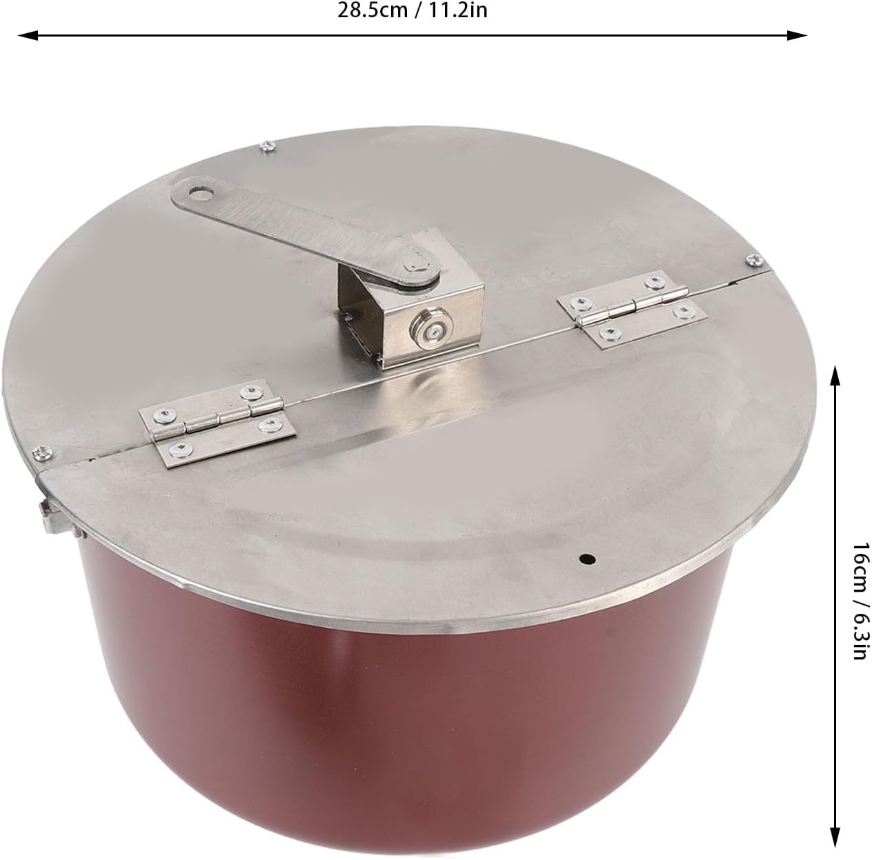 Popcorn Popper Machine, Stainless Steel Hand Operated Popcorn Maker, Delicious Homemade Popcorn Machine Gas Stove Induction Cooker Compatible