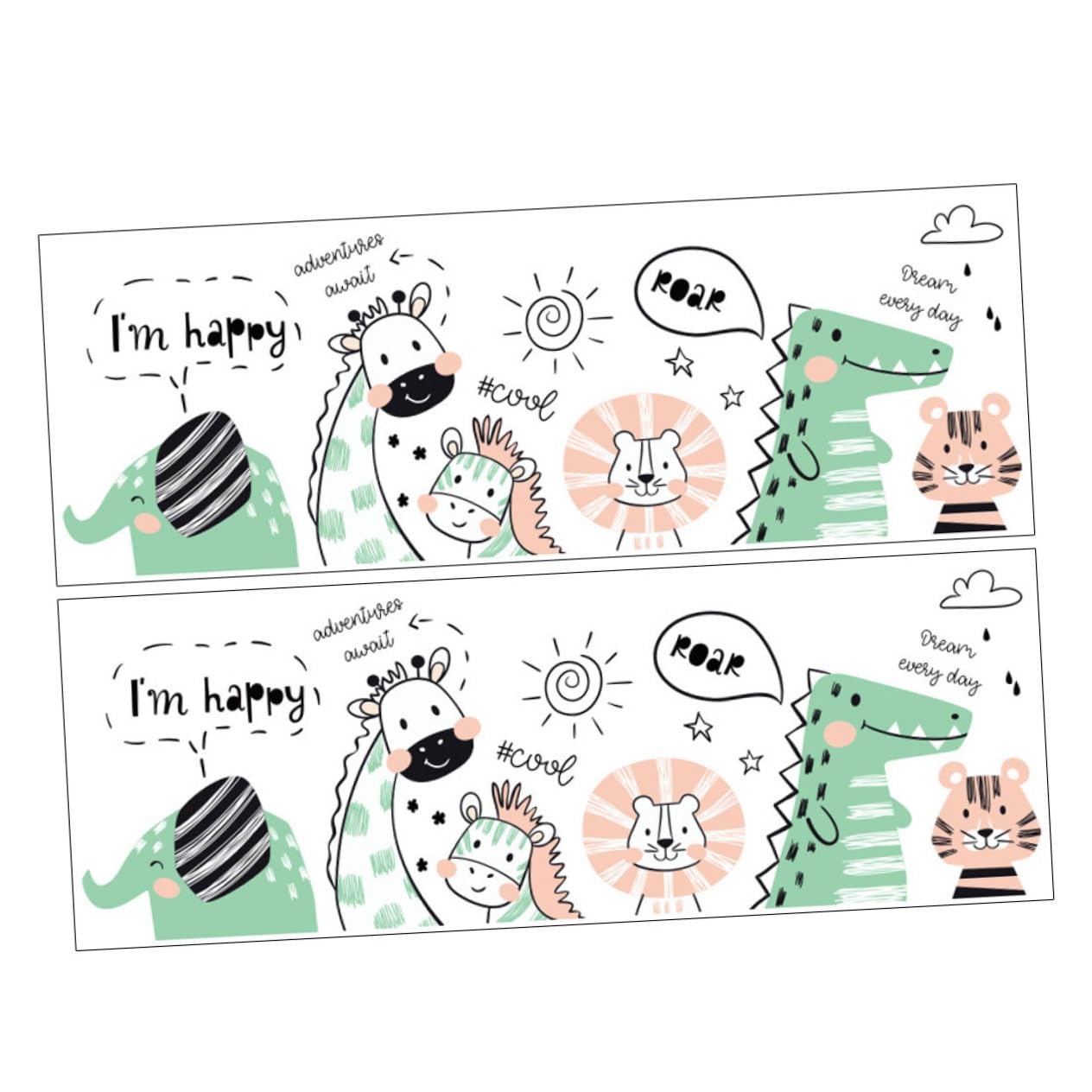 1 Sheets Flower Wall Sticker Stickers Living Room Sticker Decorative Sticker Wall Decal Sticker for Wall Room Wall Sticker Living Room Decal Sticker for Decor Use PVC Animal Buddy