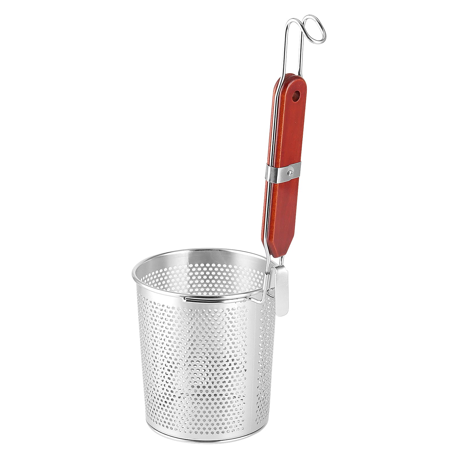 2 pezzi di filtro per pasta in acciaio inox, cestini per pentola pasta microforato con manico, Colino per gnocchi per noodles, cucina Strainer, diametro 13 cm