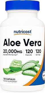 Sponsored Ad - Nutricost Aloe Vera 20,000mg, 120 Capsules - Gluten Free, Non-GMO, Vegetarian Friendly (100mg of 200:1 Extr...