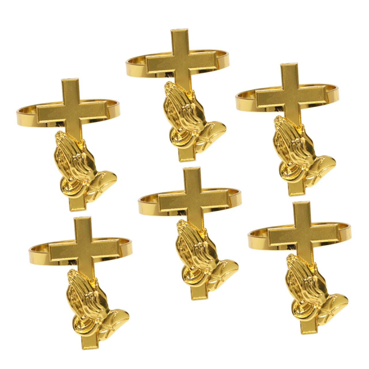 IMIKEYA 2 Set Portatovaglioli Con Design Incrociato Per Matrimonio E Feste Decorazione Per Tavola Per Speciali E Ristoranti 6 Pezzi*2