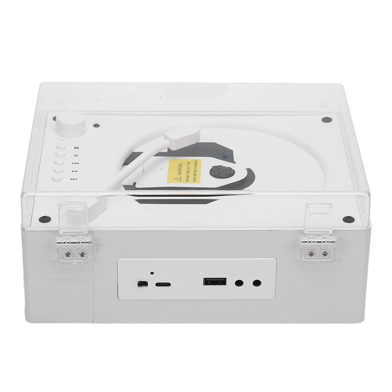 RiToEasysports Player de CD Portátil de Maleta, Operación sin Esfuerzo, Acústica Mejorada, Formatos de Audio Versátiles, Excelente Elección con Control Remoto, Controles Convenientes, para Todas Las