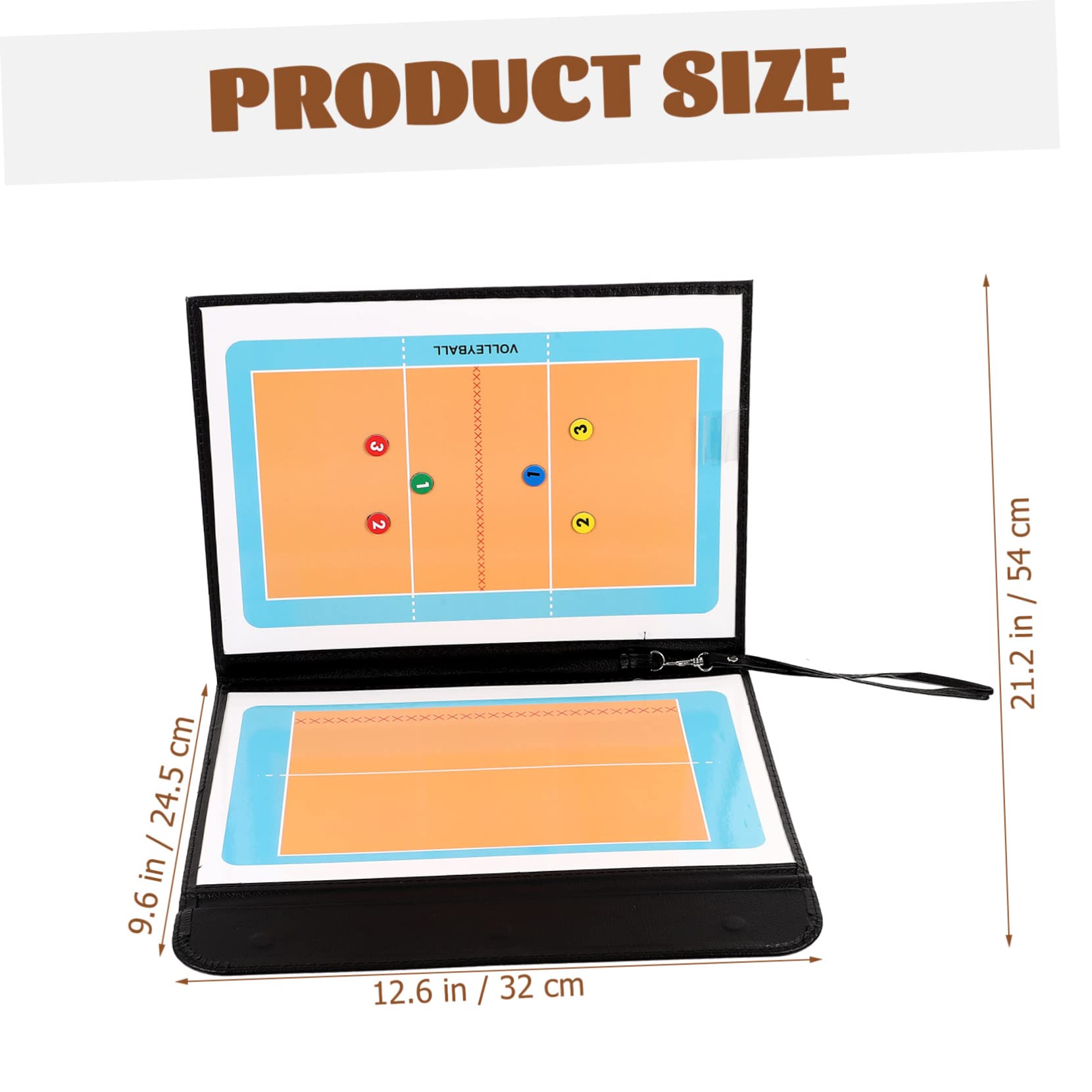 GOOHOCHY Sports Ball Board Portable Iron Board Writing Surface Volleyball Training Planning Match Analysis Board