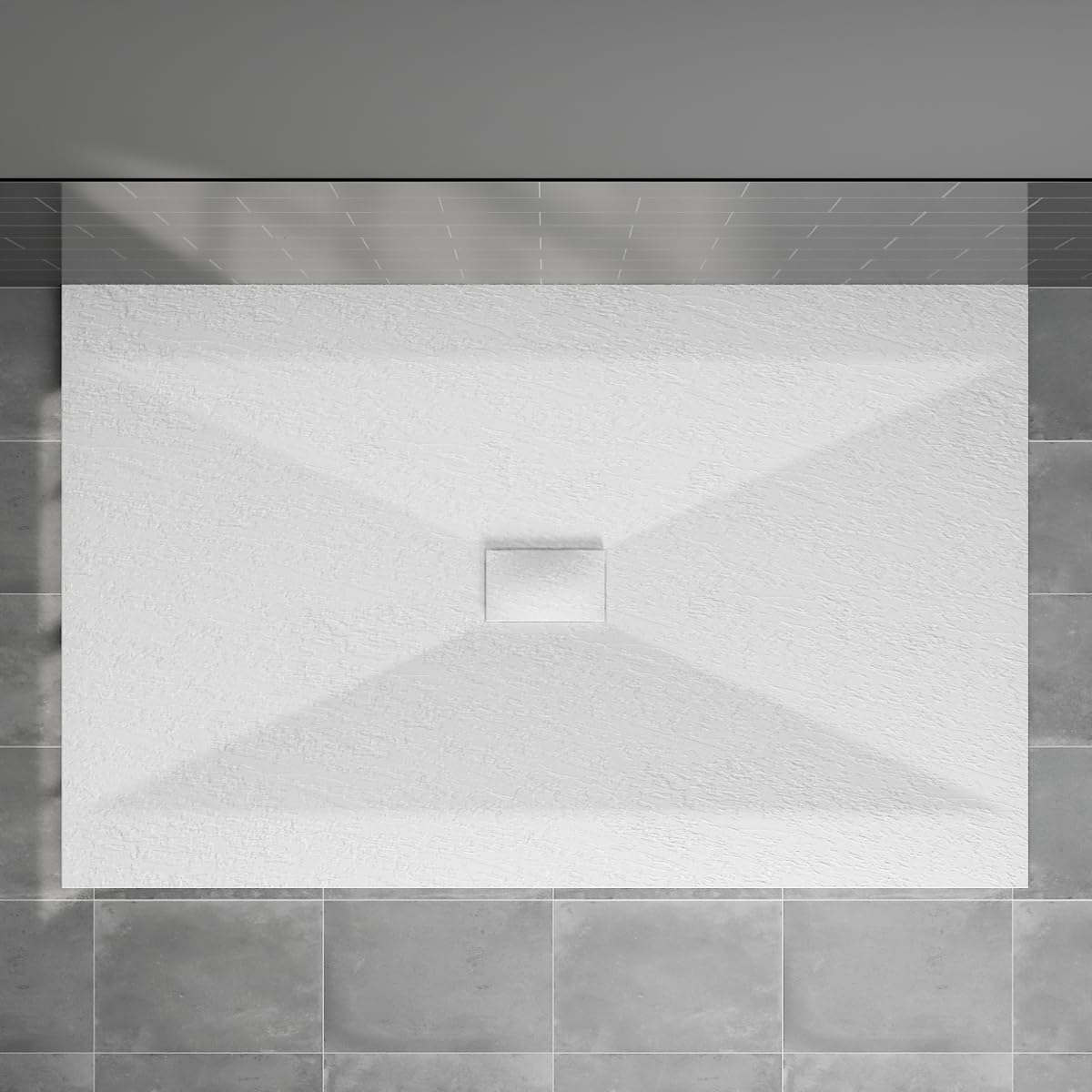 BlĂźmme Rectangle Shower Tray 1500x1000mm SMC Flat Shower Base White