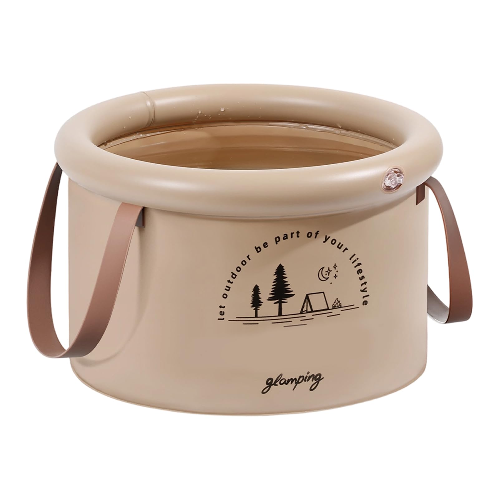 Msioytog A Portable Pet Bath Basin With Carrying Handle Designing For Camping Laundry Nd Kids Bath Time Travel Wash Bowl For Camping