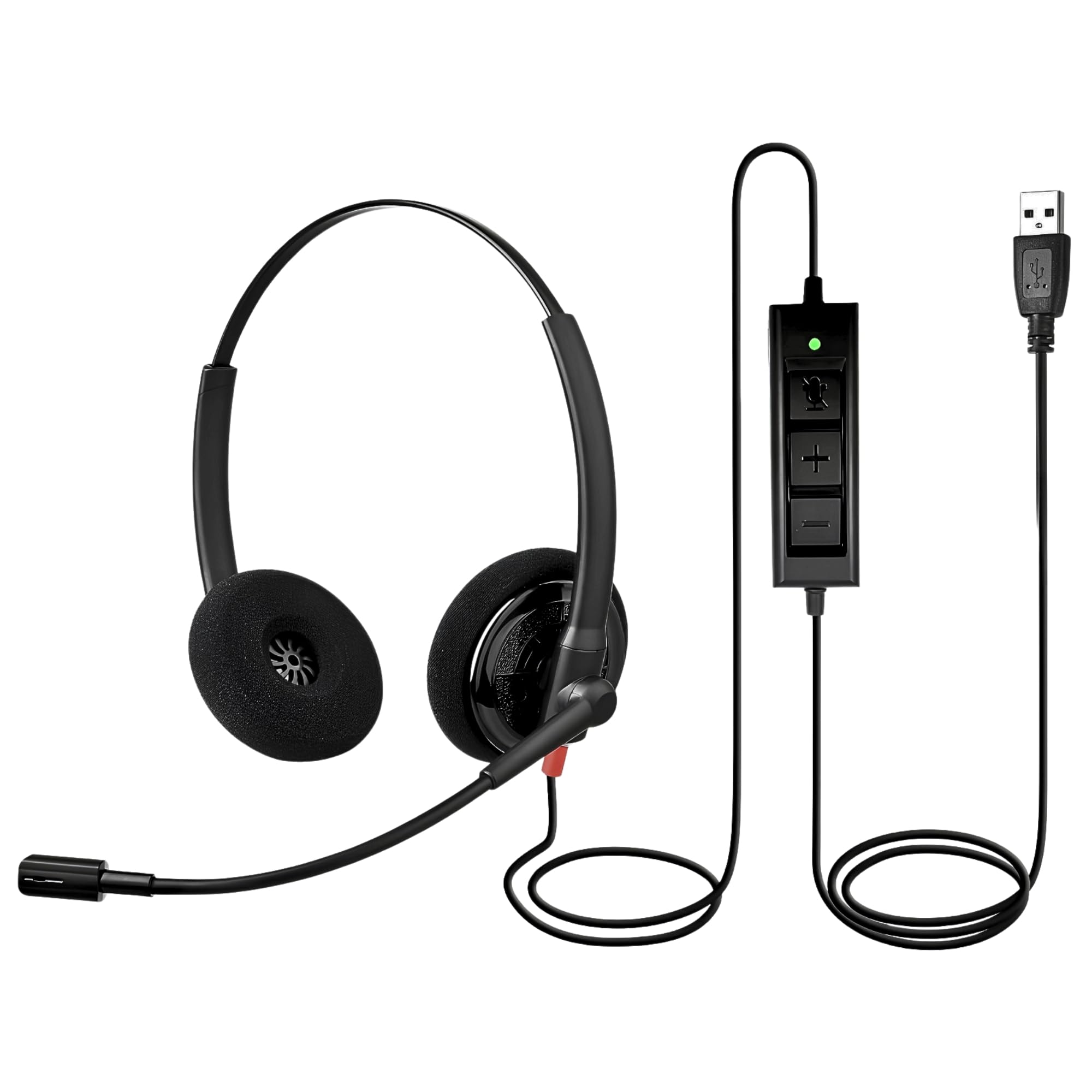 Metaind META_MT500 USB Headset with Mic | Stereo Sound, Noise Cancelling Microphone, Lightweight Adjustable Headband, Soft Cushions, Inline Controller, Crystal-Clear Audio for PC & Laptop-image-17