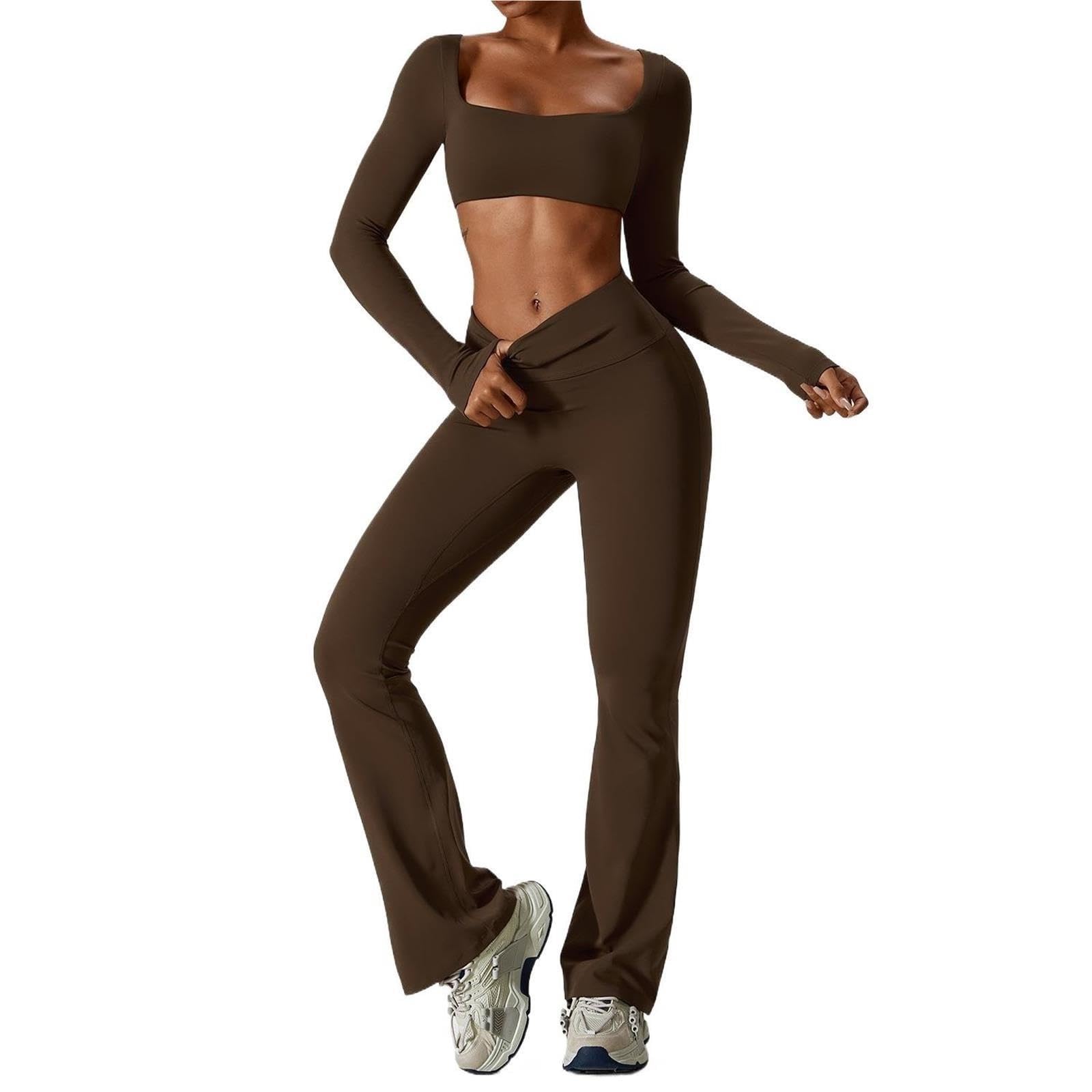 Conjunto Yoga 2PCS Ropa Deportiva sin Costuras Mujer Entrenamiento