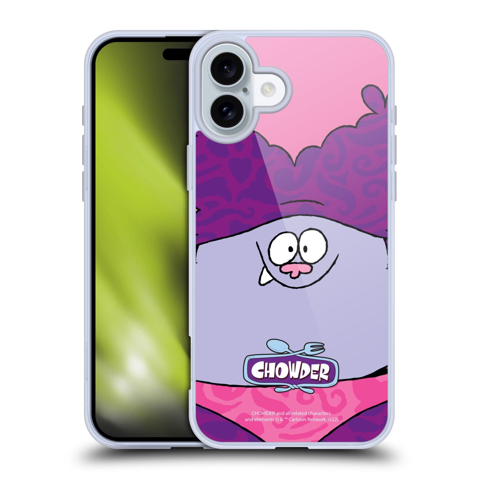 Head Case Designs Officially Licensed Chowder: Animated Series Full Face Graphics Gel Case [Military Grade Protection] Compatible with Apple iPhone 16